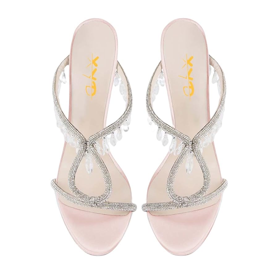 Amazon.com | XYD High Heel Slip-on Slides Sandals for Women